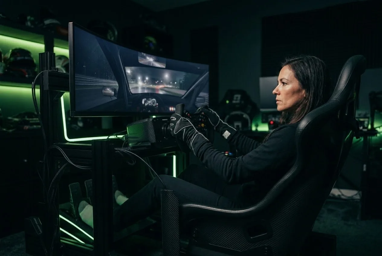 Adult driver on an entertainment rig